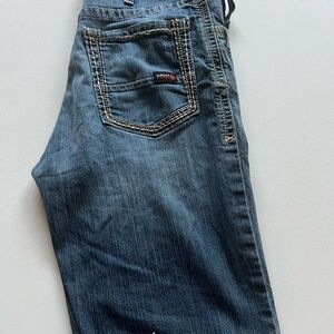 Ariat M4 Rebar FR Jean Shorts Mens 38x10 Low‎ Rise Cut Off Jorts (B5)